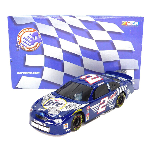 ACTION RACING - Miniatura Nascar Harley-Davidson #2 Rusty Wallace 1/24 "Azul" -NOVO-