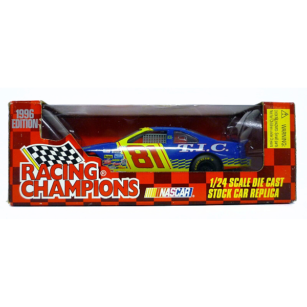 RACING CHAMPIONS - Miniatura Nascar T.I.C #81 Kenny Wallace 1/24 "Azul" -NOVO-