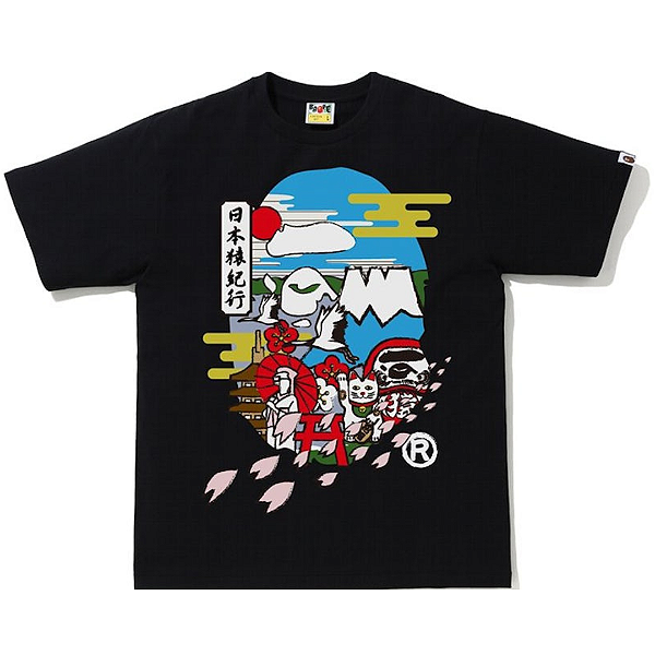 BAPE - Camiseta Japan Culture Ape Head "Preto" -NOVO-
