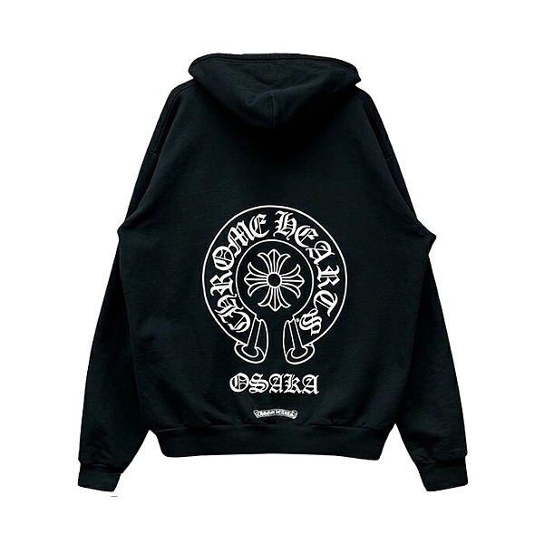 CHROME HEARTS  - Moletom Osaka Horseshoe Zip Up "Preto" -NOVO-