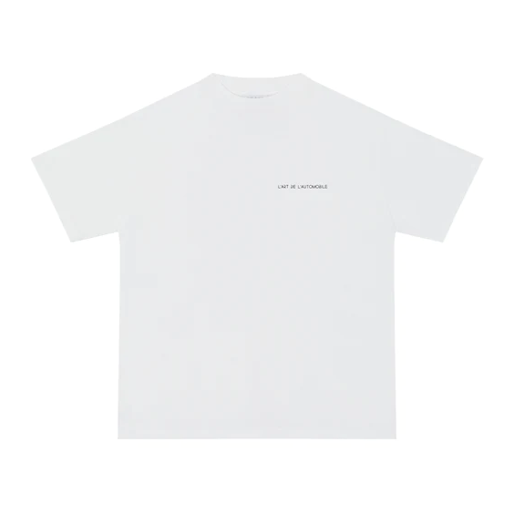 L'ART DE L'AUTOMOBILE - Camiseta Anniversary "Branco" -NOVO-