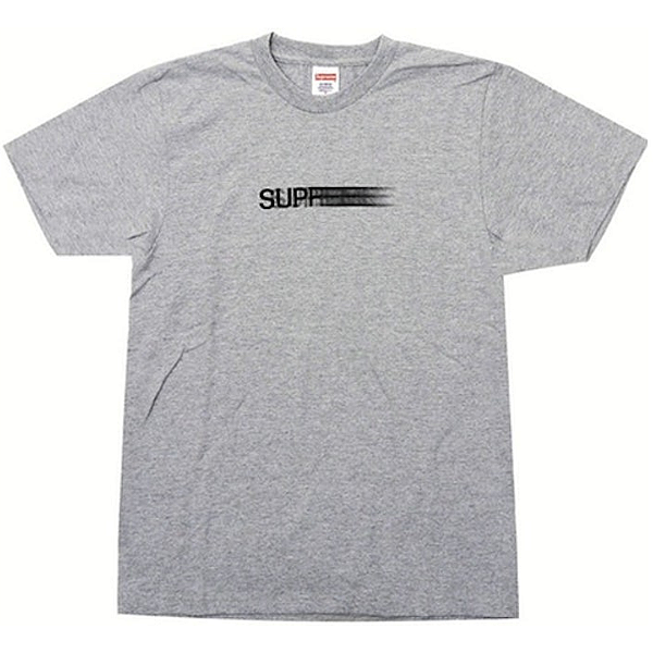 SUPREME - Camiseta Motion Logo "Cinza" -NOVO-