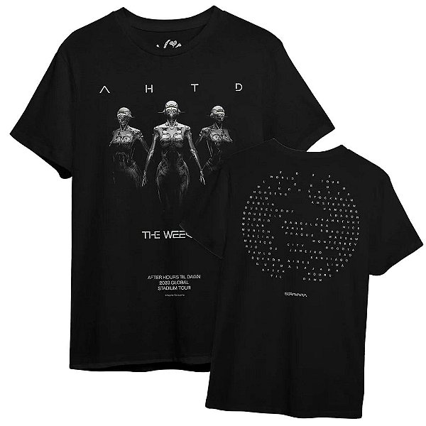 XO - Camiseta The Wekeend Sorayama Down Tour "Preto" -NOVO-