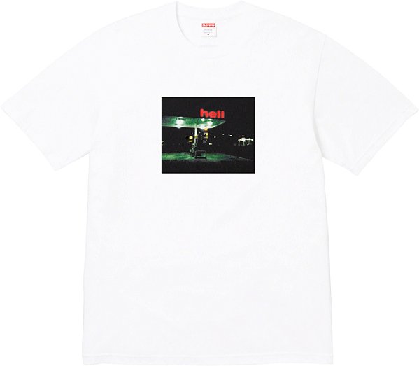 SUPREME - Camiseta Hell "Branco" -NOVO-