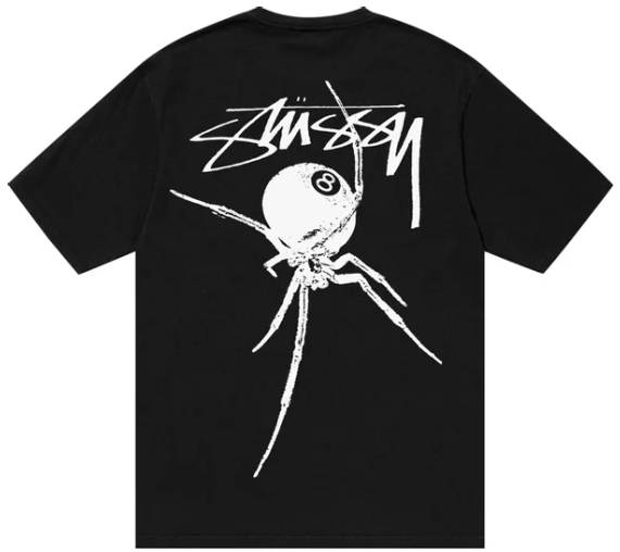 STUSSY - Camiseta Arachnid "Preto" -NOVO-