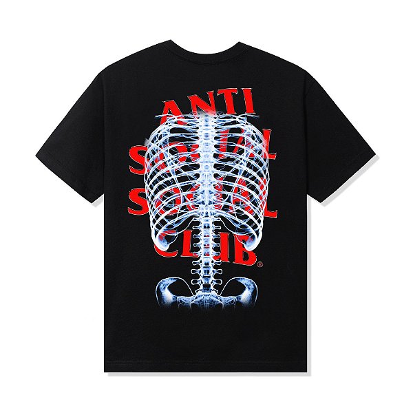 ANTI SOCIAL SOCIAL CLUB - Camiseta Bones "Preto" -NOVO-
