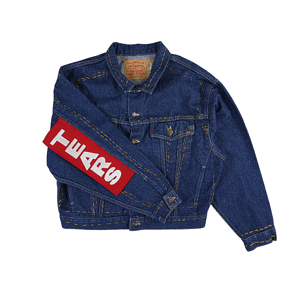 DENIM TEARS x LEVI'S x CPFM - Jaqueta Jeans "Azul Escuro" -NOVO-