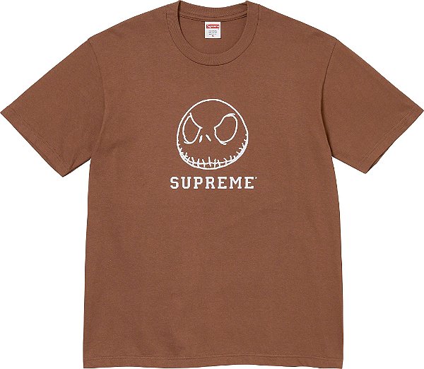 SUPREME - Camiseta Skeleton "Marrom" -NOVO-