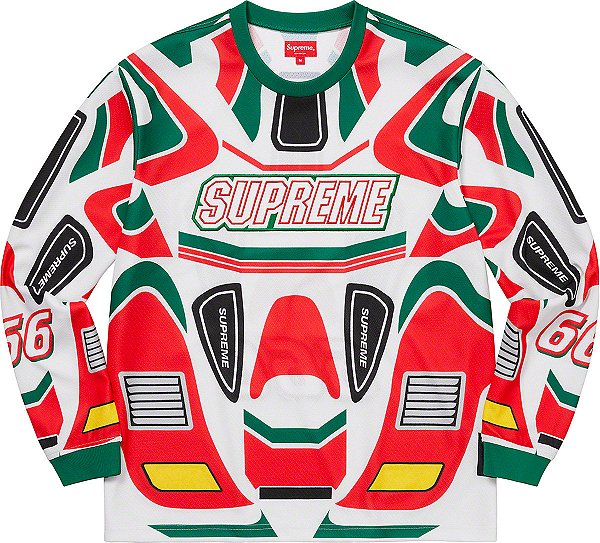 SUPREME - Camiseta Jersey Declas Moto "Branco" -NOVO-