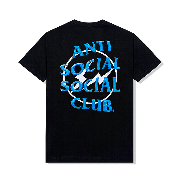 ANTI SOCIAL SOCIAL CLUB x FRAGMENT DESIGN - Camiseta Precious Petals FW22 "Preto/Azul" -NOVO-