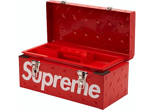 SUPREME - Caixa de Ferramentas Diamond Plate FW18 "Vermelho" -NOVO-