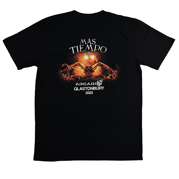 MÁS TIEMPO - Camiseta Glastonbury "Preto" -NOVO-