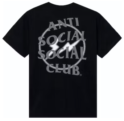 ANTI SOCIAL SOCIAL CLUB x FRAGMENT - Camiseta Half Tone "Preto/Cinza" -NOVO-