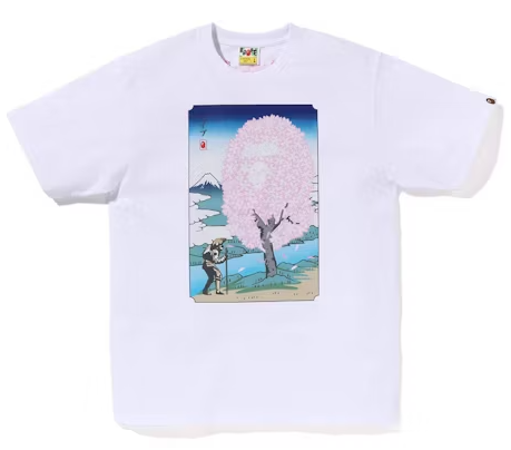 BAPE - Camiseta Sakura (SS23) "Branco" -NOVO-