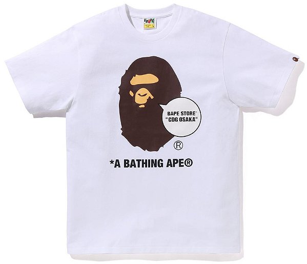 BAPE - Camiseta Members Exclusive Card Osaka Ape Head "Branco" -NOVO-