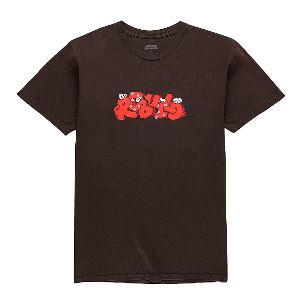 KAWS x INFINITE ARCHIVES - Camiseta Rebuild "Marrom" -NOVO-