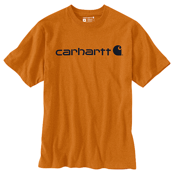 CARHARTT - Camiseta Logo Graphic Loose Fit "Marmalade Heather" -NOVO-