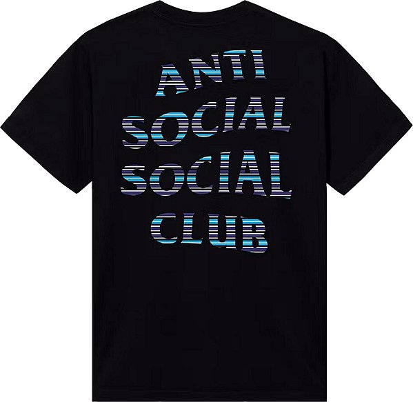 ANTI SOCIAL SOCIAL CLUB x FRAGMENT - Camiseta Logo "Preto" -NOVO-