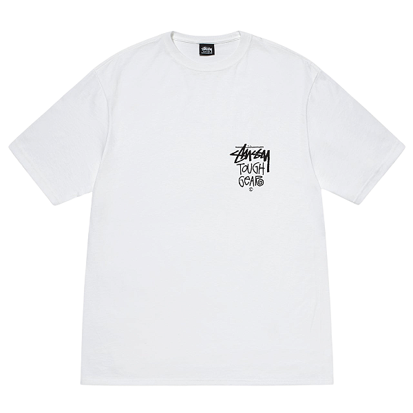 STUSSY - Camiseta Tough Gear "Branco" -NOVO-