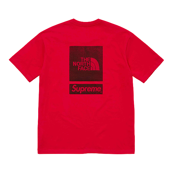 SUPREME X THE NORTH FACE - Camiseta "Vermelho" -NOVO-