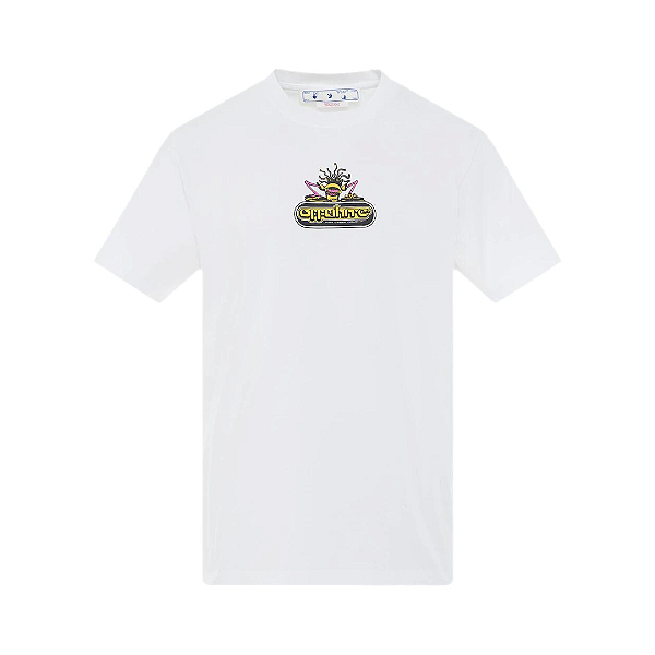 OFF-WHITE - Camiseta 90's Dj Slim "Branco" -NOVO-