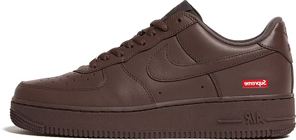 NIKE x SUPREME - Air Force 1 Low (40,5 BR / 9 US) "Barroque Brown" -NOVO-