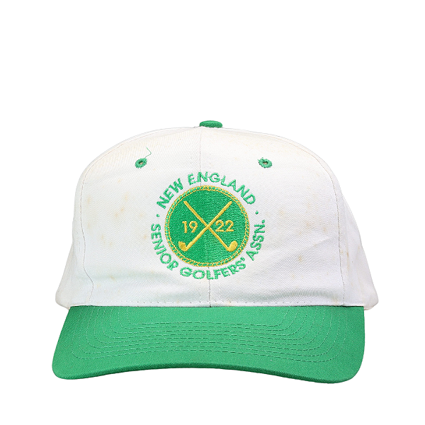 NISSIN - Boné New England Senior Golfers "Branco/Verde" -VINTAGE-