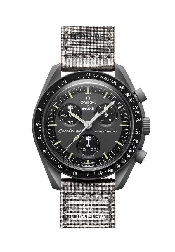 OMEGA x SWATCH - Relógio Mission to Mercury "Cinza Titanium" -NOVO-