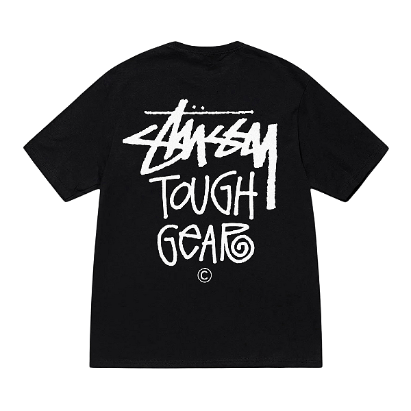 STUSSY - Camiseta Tough Gear "Preto" -NOVO-