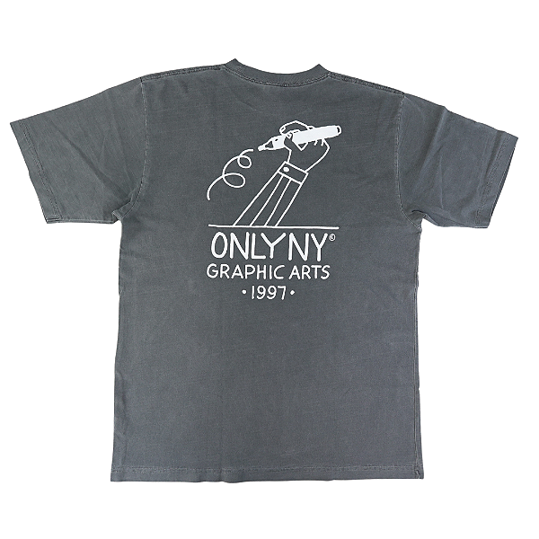 ONLY NY - Camiseta Graphic Arts "Cinza" -USADO-