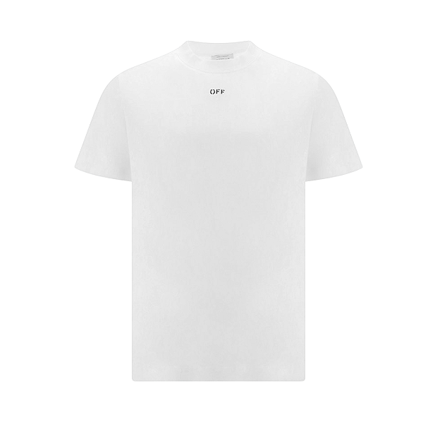 OFF-WHITE - Camiseta Stamp Slim "Branco" -NOVO-