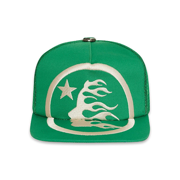 HELLSTAR - Boné Trucker Big Logo "Verde" -NOVO-