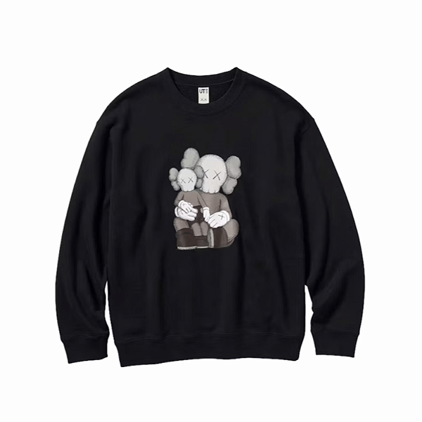 KAWS x UNIQLO - Moletom Crewneck "Preto" -NOVO-