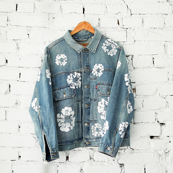 DENIM TEARS x LEVI'S - Jaqueta Jeans "Light Blue" -USADO-