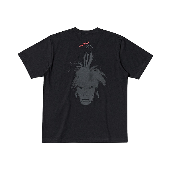 KAWS x UNIQLO x ANDY WARHOL - Camiseta Graphic Face "Preto" -NOVO-