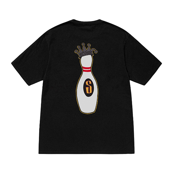 STUSSY - Camiseta King Pin Pigment Dyed "Preto" -NOVO-