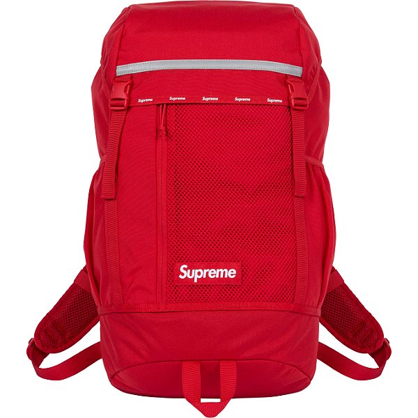 SUPREME Mochila Logo FW24 Vermelho NOVO Pineapple Co. 100 Autentico Itens Exclusivos e Limitados