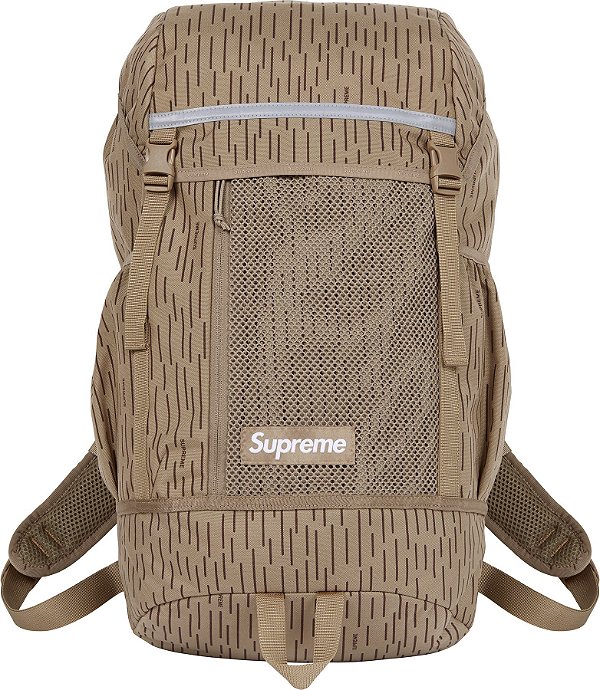 SUPREME - Mochila Logo FW24 "Tan Rain" -NOVO-