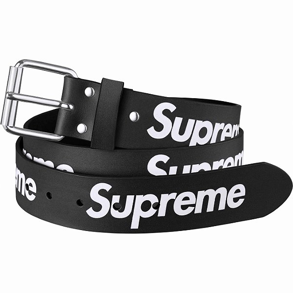 SUPREME - Cinto Reapeat Leather "Preto" -NOVO-