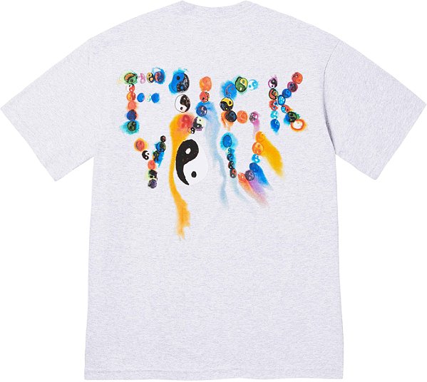 SUPREME - Camiseta Ying Yang "Cinza" -NOVO-