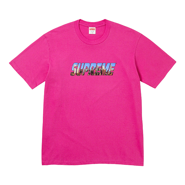 SUPREME - Camiseta Gotham "Rosa" -NOVO-