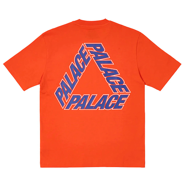 PALACE Camiseta P 3 Outline Rouge Laranja NOVO Pineapple Co. 100 Autentico Itens Exclusivos e Limitados