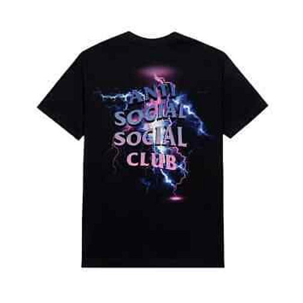 ANTI SOCIAL SOCIAL CLUB - Camiseta Bolt From The Blue "Preto" -NOVO-