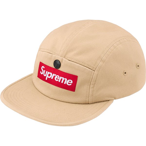 SUPREME - Boné Snap Pocket Camp FW23 "Light Khaki" -NOVO-