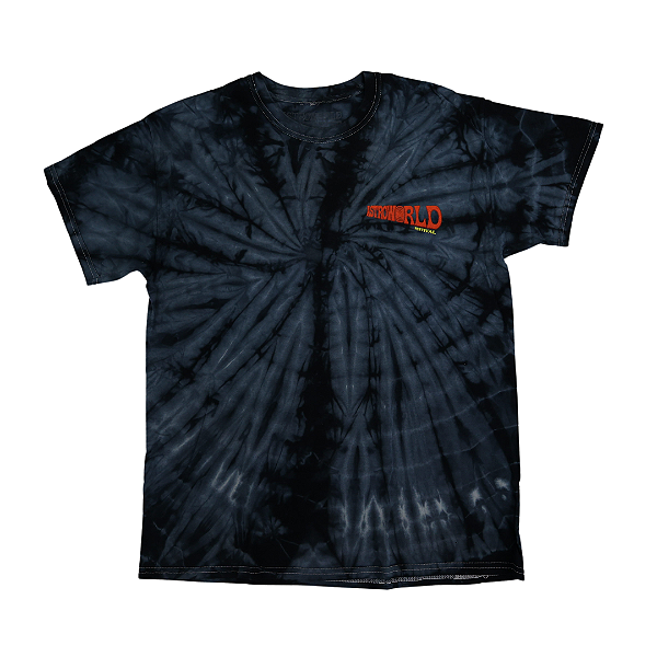 TRAVIS SCOTT - Camiseta Astroworld Festival "Tie Dye" -USADO-
