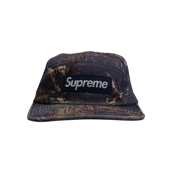 SUPREME - Boné Dogs And Ducks Canvas Camp FW12 "Azul Marinho" -USADO-