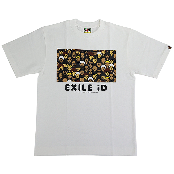 BAPE x EXILE ID - Camiseta Babymilo "Branco" -NOVO-
