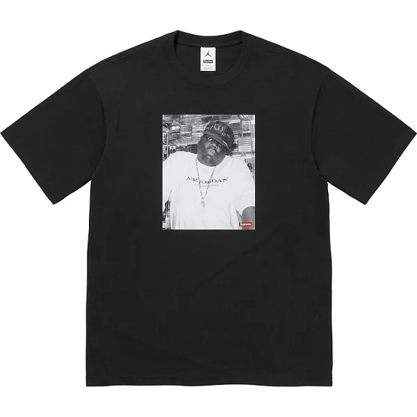 SUPREME x JORDAN - Camiseta Biggie "Preto" -NOVO-