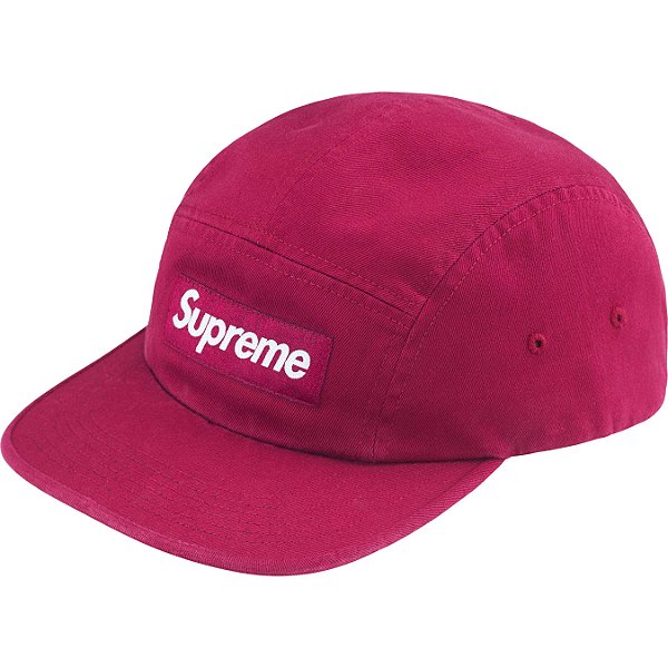 SUPREME FW24 Washed Chino Twill Camp Cap