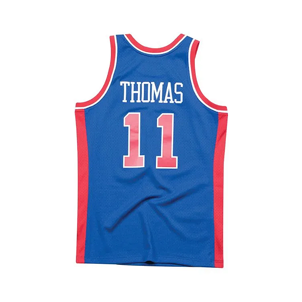 MITCHELL & NESS - Regata Jersey Detroit Pistons 1988-89 Isiah Thomas "Azul" -NOVO-